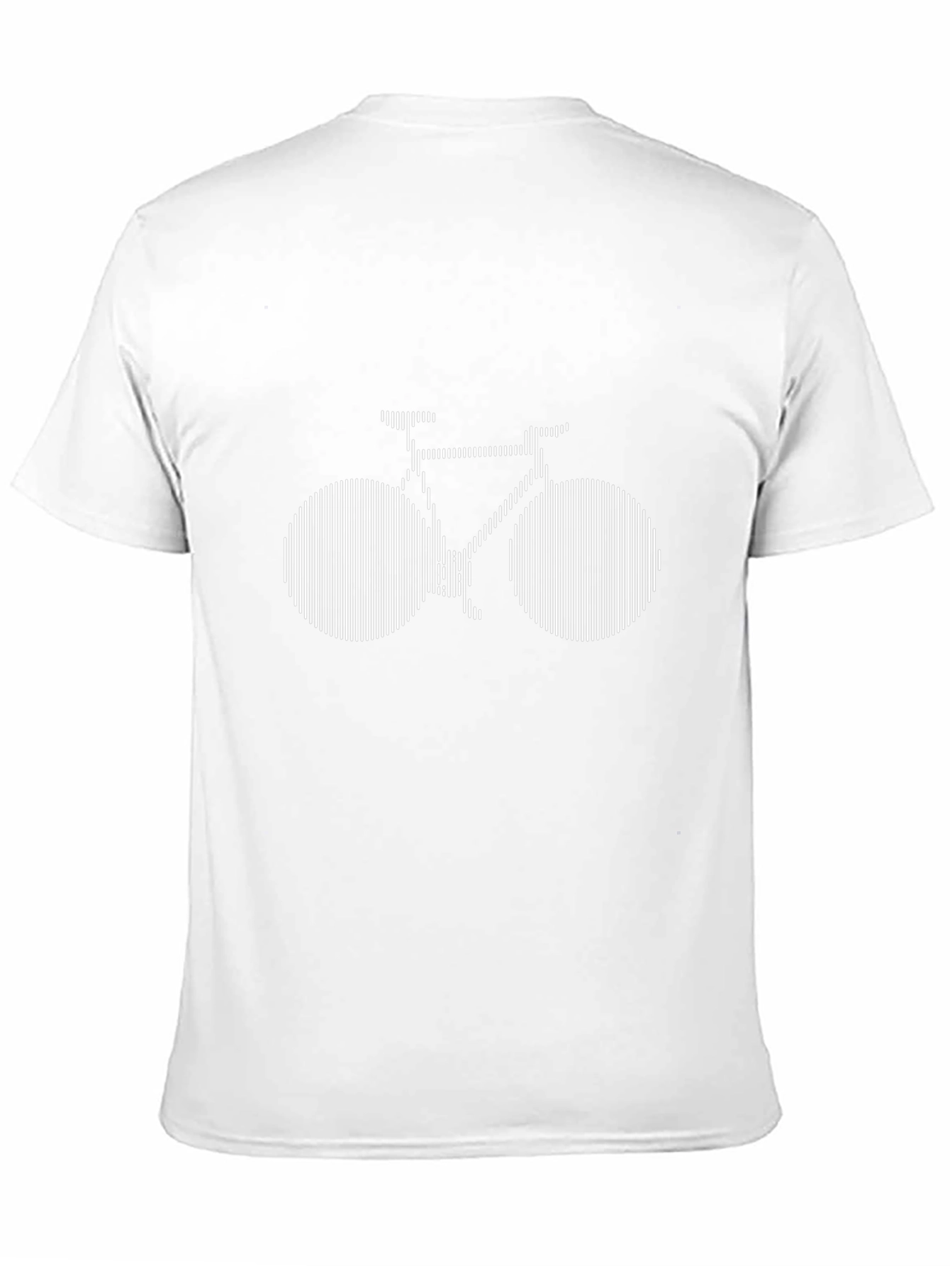 Optical Illusion Bicycle Graphic Tee - Black