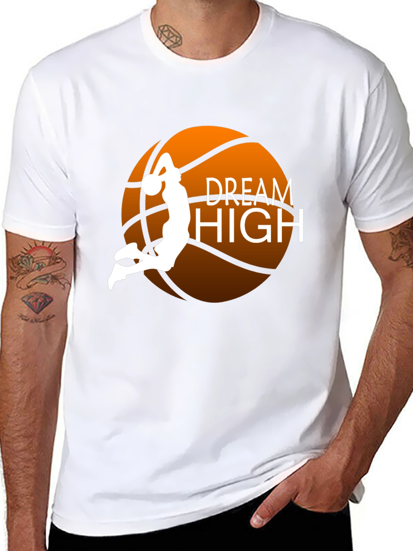 Dream High Basketball Graphic Tee - Stylish Comfort