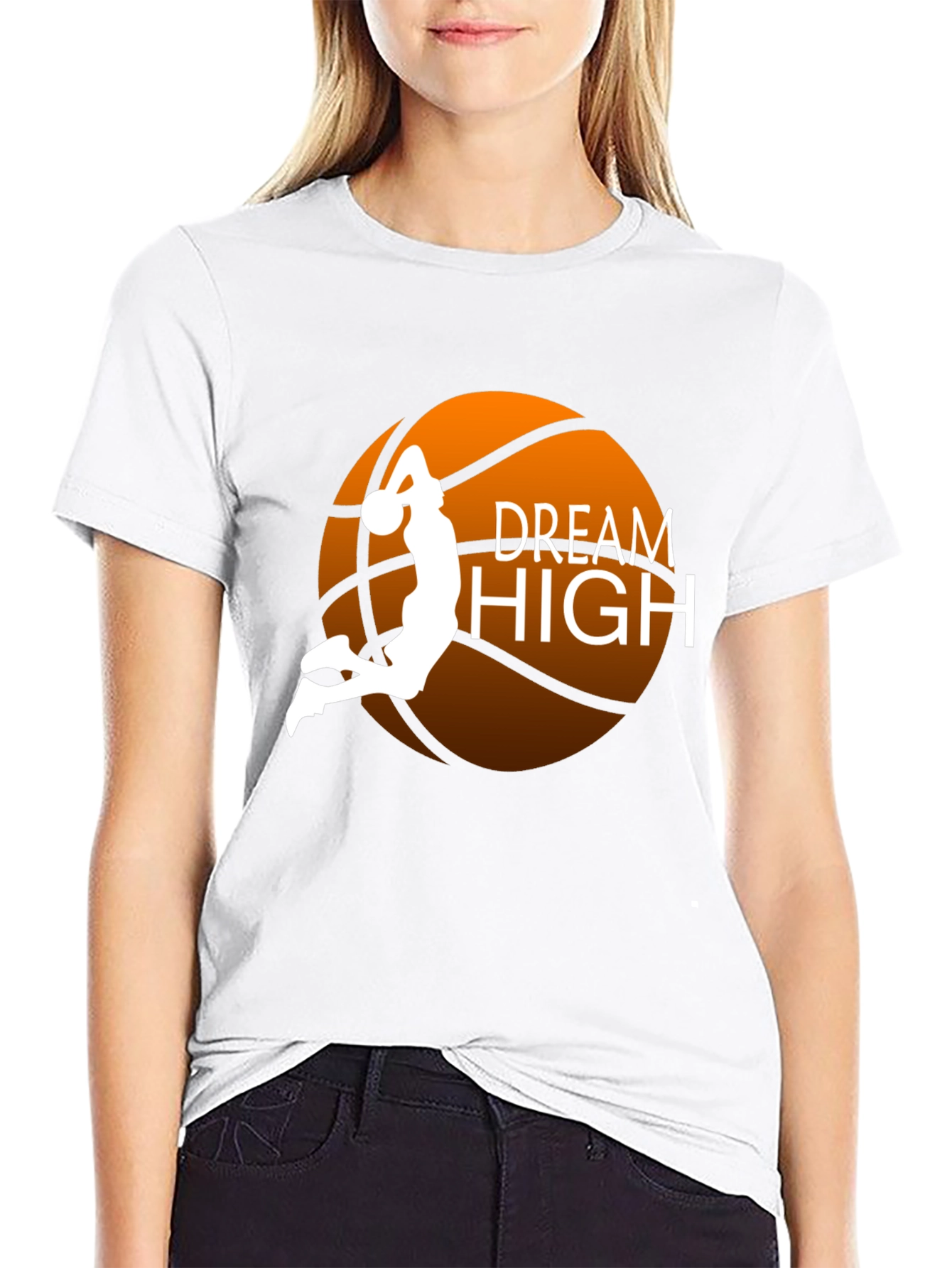 Dream High Basketball Graphic Tee - Stylish Comfort