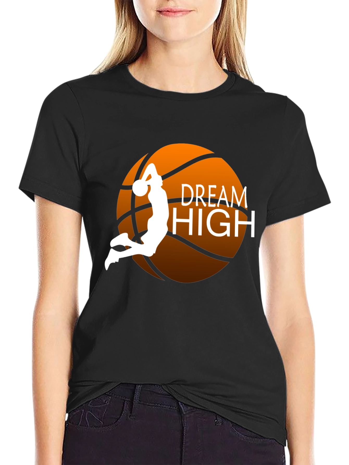 Dream High Basketball Graphic Tee - Stylish Comfort