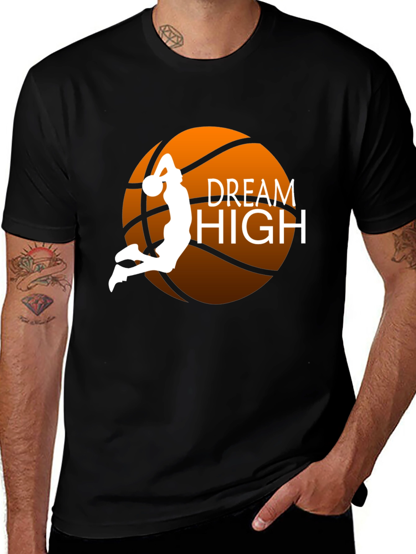 Dream High Basketball Graphic Tee - Stylish Comfort