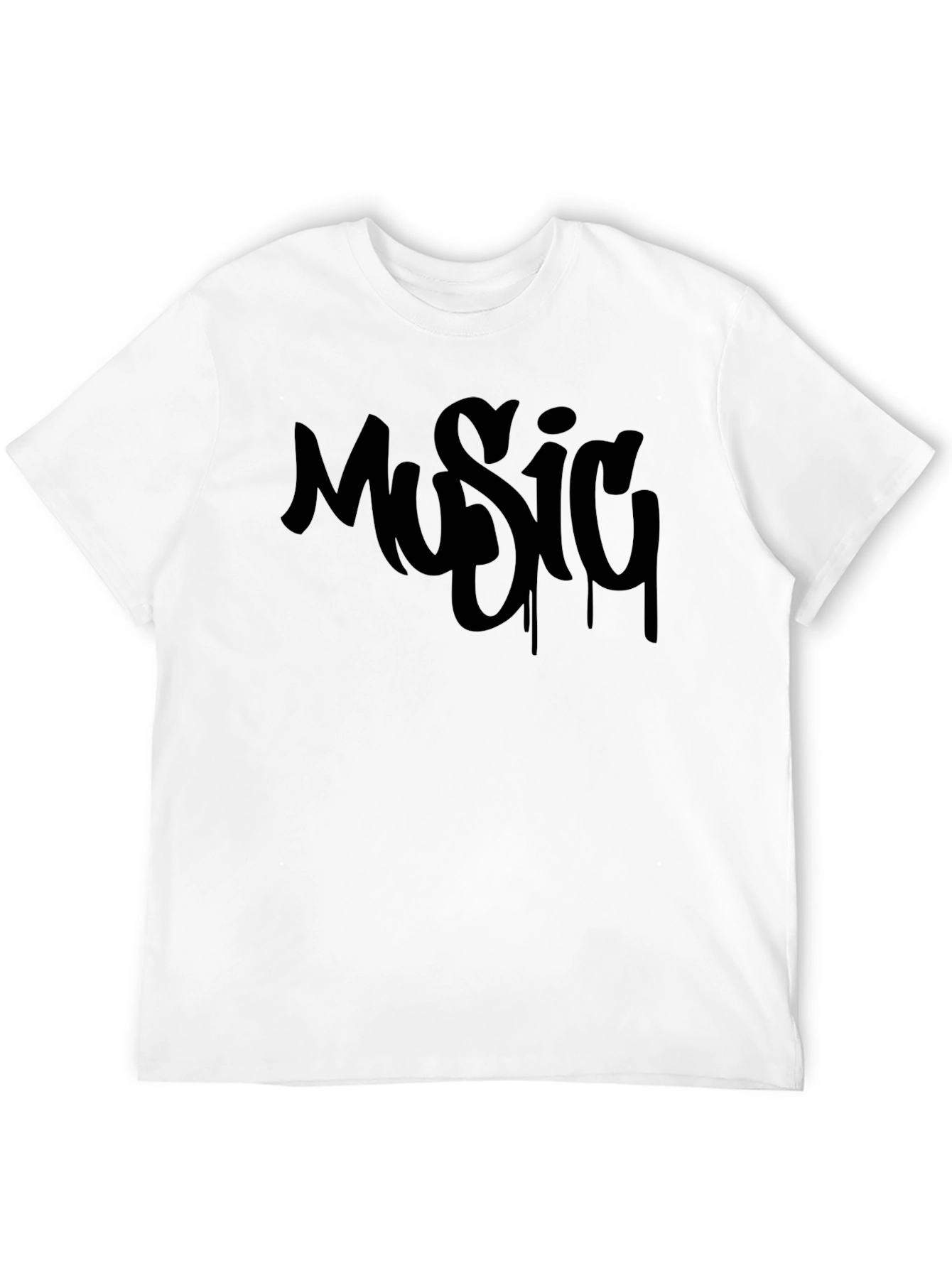Music Graffiti Style Graphic T-Shirt