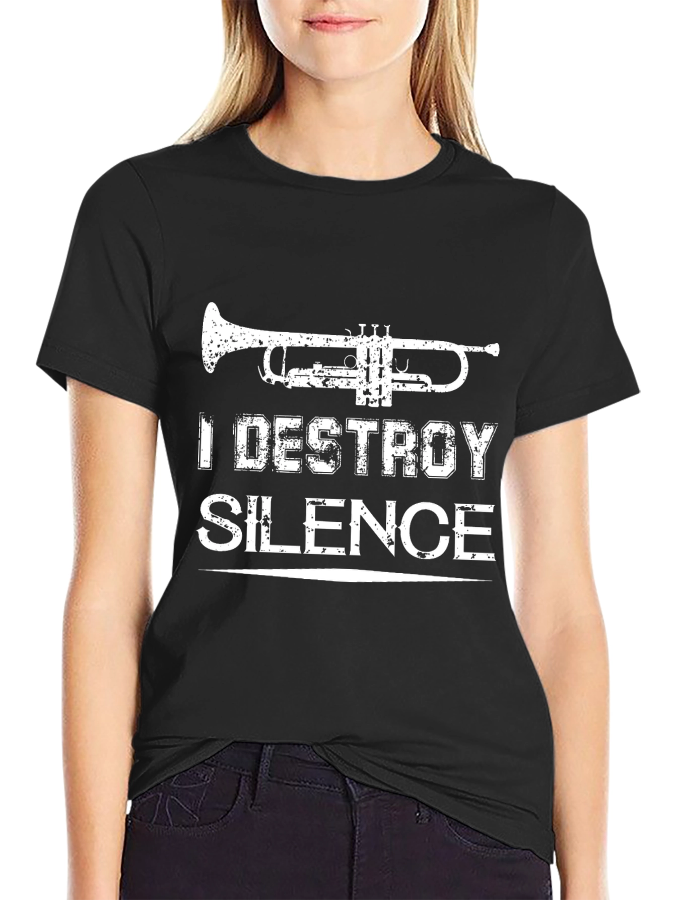I Destroy Silence Trumpet T-Shirt