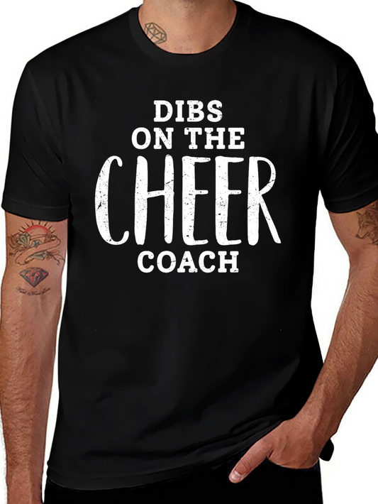Dibs on the Cheer Coach T-Shirt - Funny Cheerleading Apparel