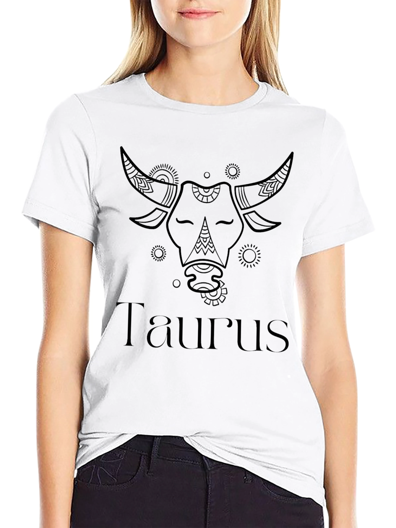 Taurus Zodiac Black Graphic Tee