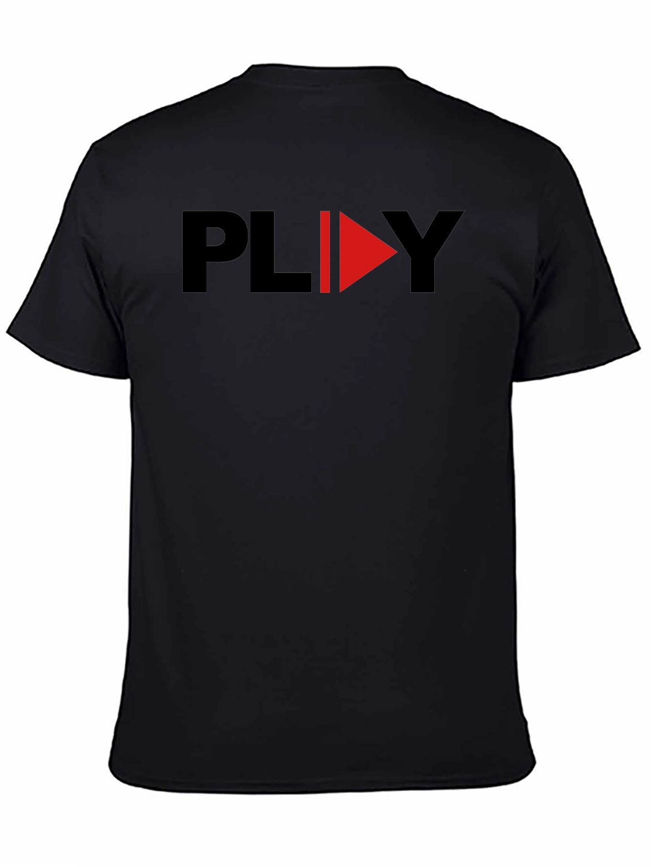Play Graphic Black T-Shirt - Modern Design
