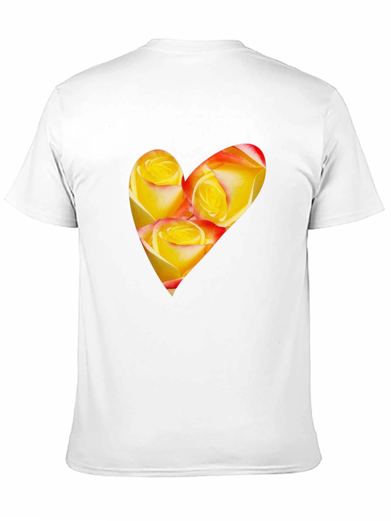 Heart Roses Black T-Shirt