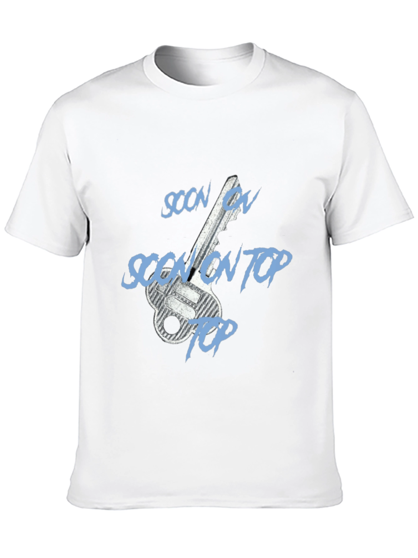 Soon On Top Key Design Black T-Shirt