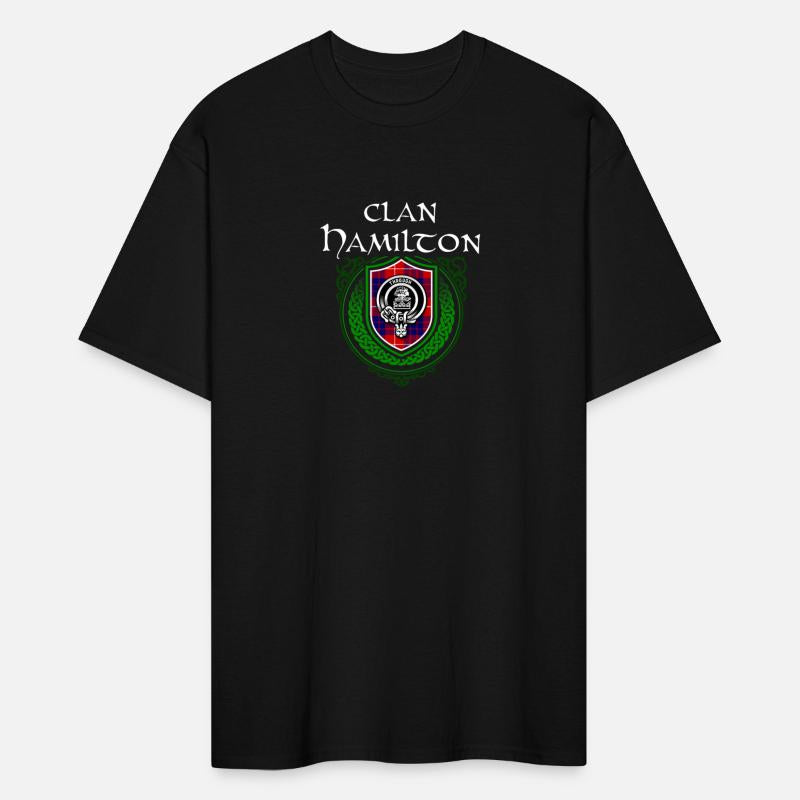 Hamilton Surname Scottish Clan Tartan Crest Badge