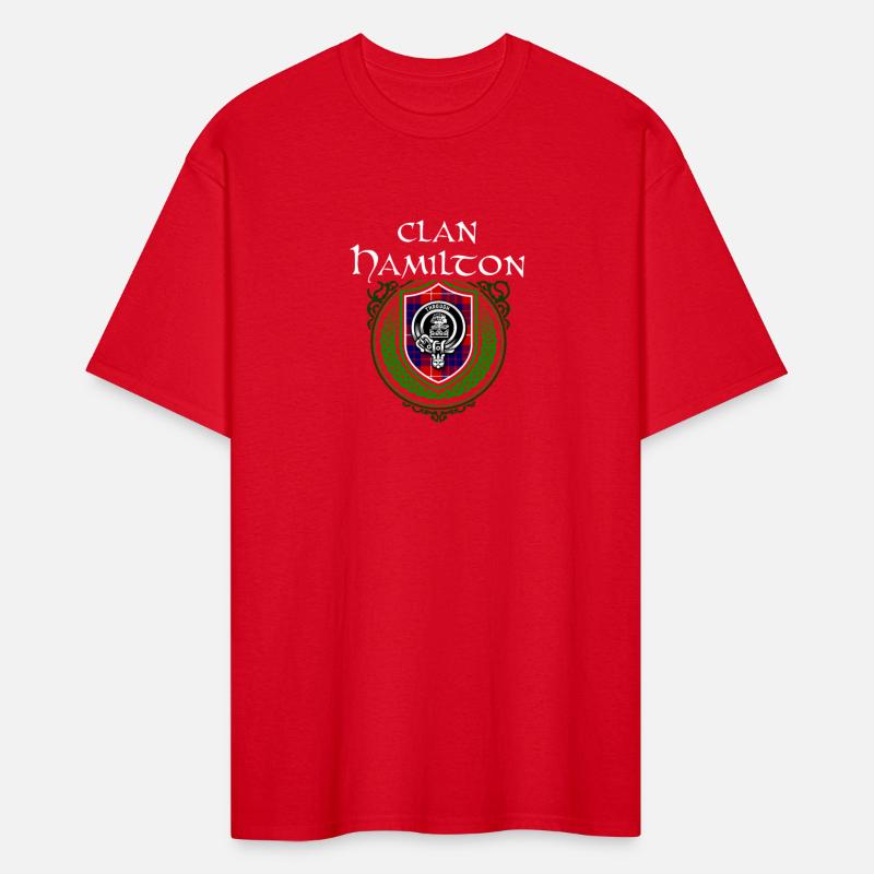 Hamilton Surname Scottish Clan Tartan Crest Badge