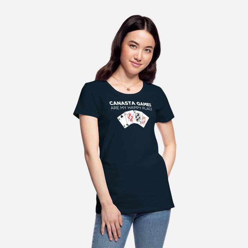 Happy Place Funny Card Playing Canasta graphic