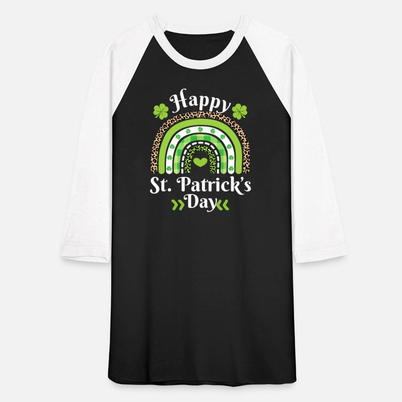 Happy St Patric Day Leopard Print Rainbow
