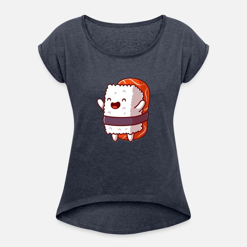 Happy sushi salmon