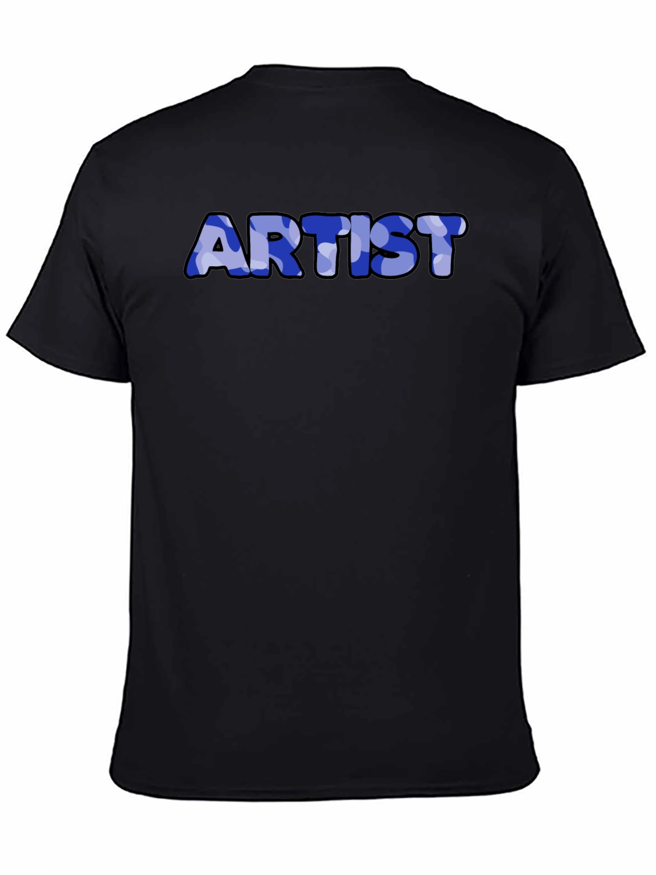 Artist Camo Print Black T-Shirt