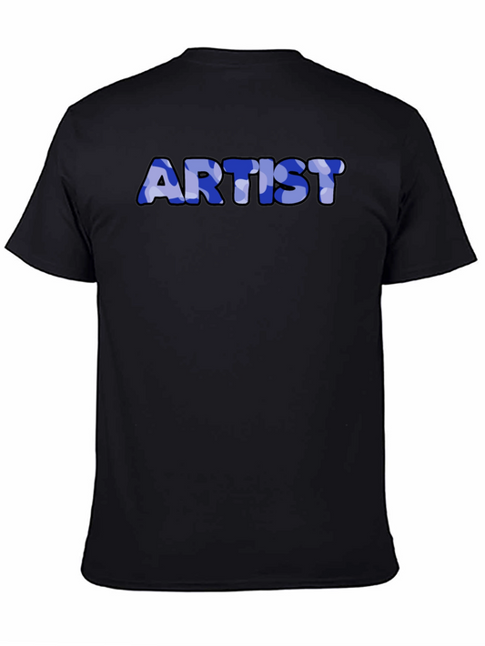 Artist Camo Print Black T-Shirt