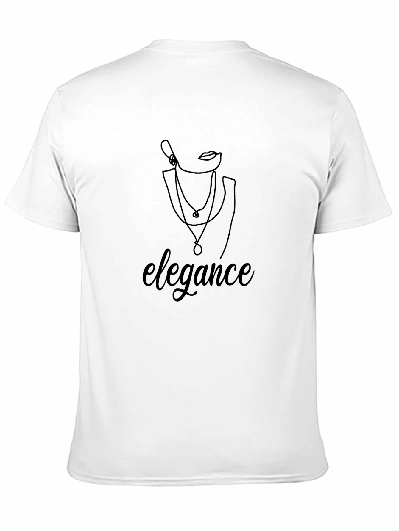 Elegant Woman Graphic Black T-Shirt - Stylish Fashion Tee
