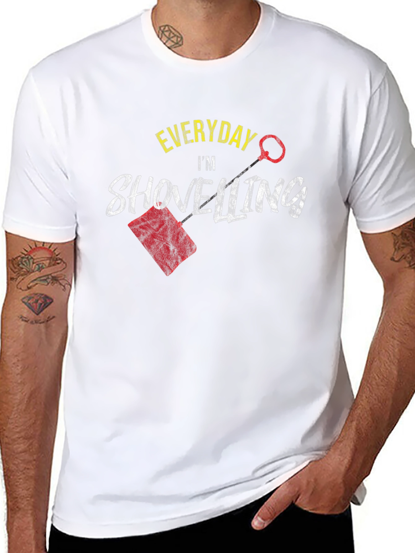 Everyday Im Shovelling Black T-Shirt