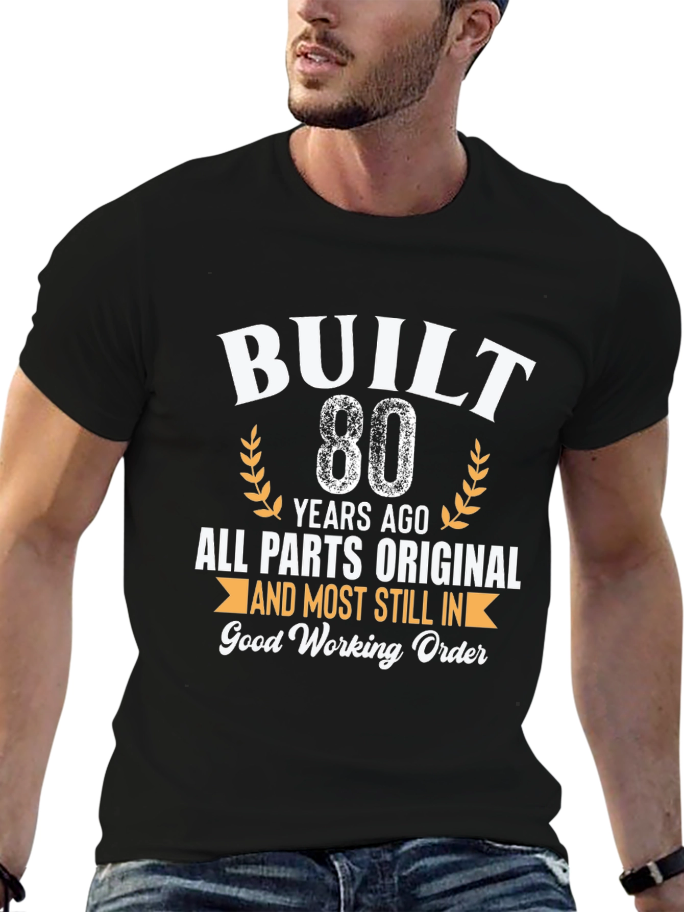 Built 80 Years Ago T-Shirt - Funny Birthday Gift