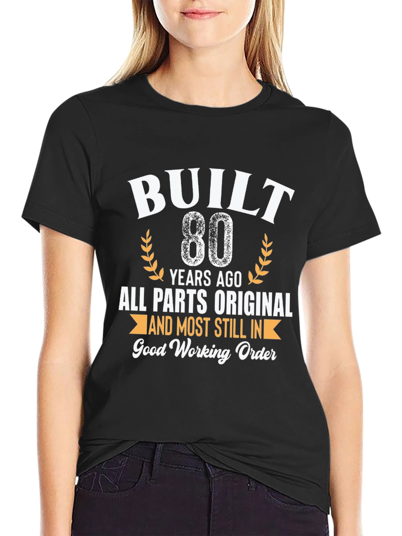 Built 80 Years Ago T-Shirt - Funny Birthday Gift