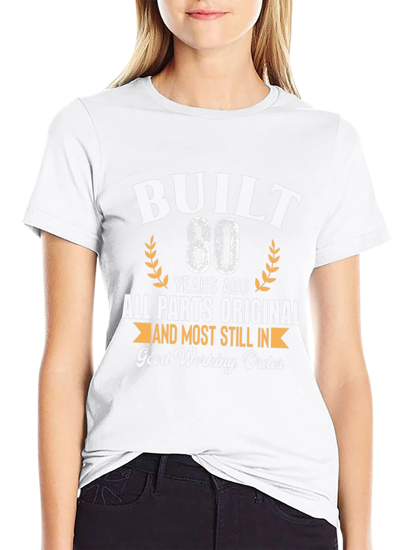 Built 80 Years Ago T-Shirt - Funny Birthday Gift