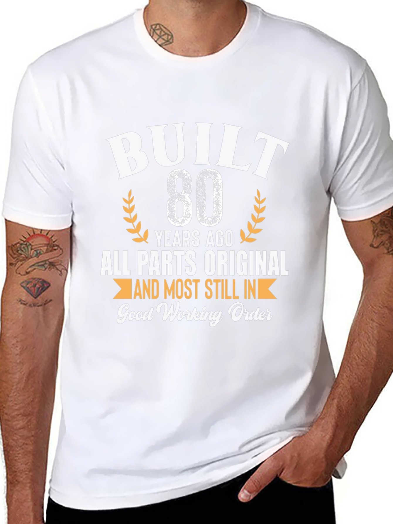 Built 80 Years Ago T-Shirt - Funny Birthday Gift