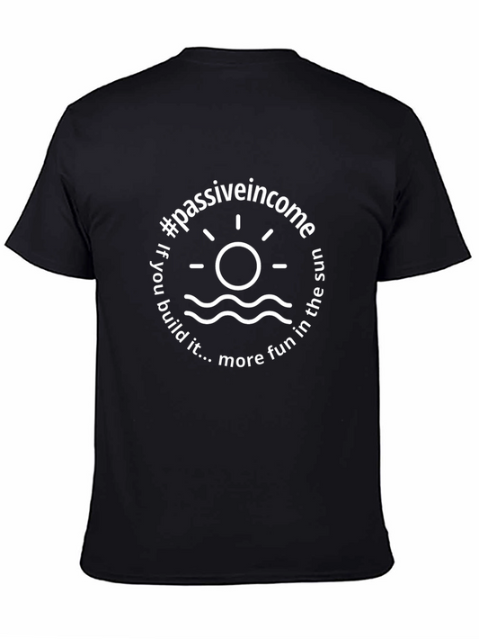 Passive Income Graphic T-Shirt - Black