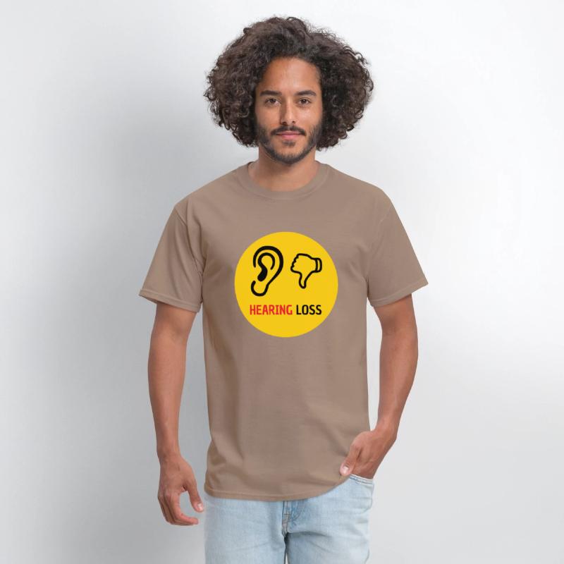 hearing loss symbol - yellow