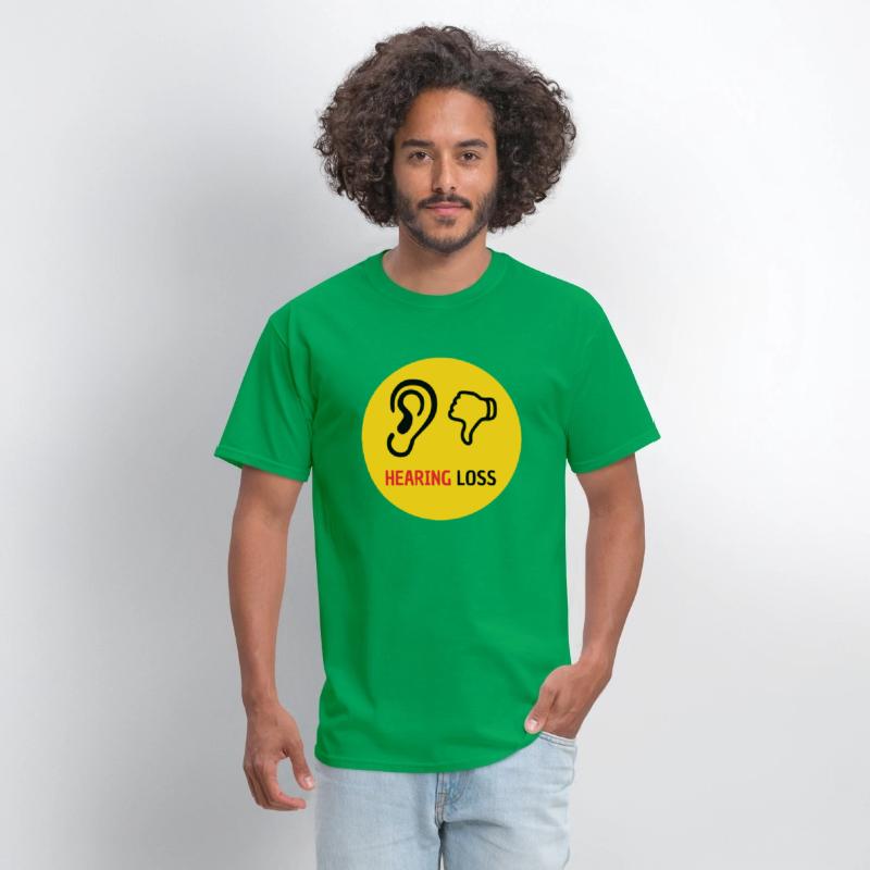 hearing loss symbol - yellow