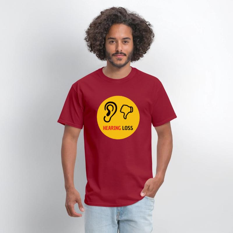 hearing loss symbol - yellow