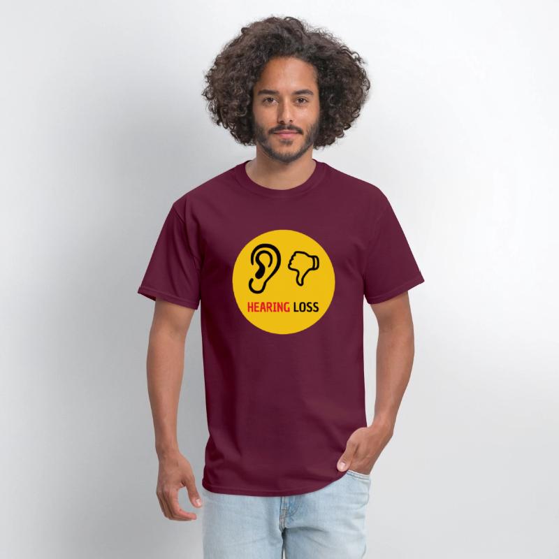 hearing loss symbol - yellow