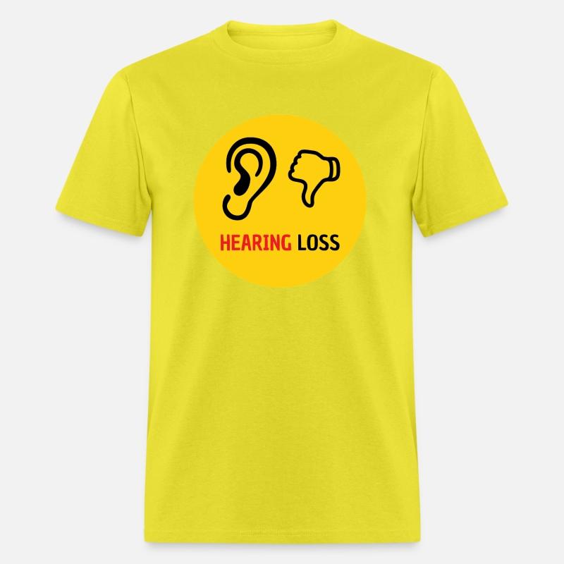 hearing loss symbol - yellow