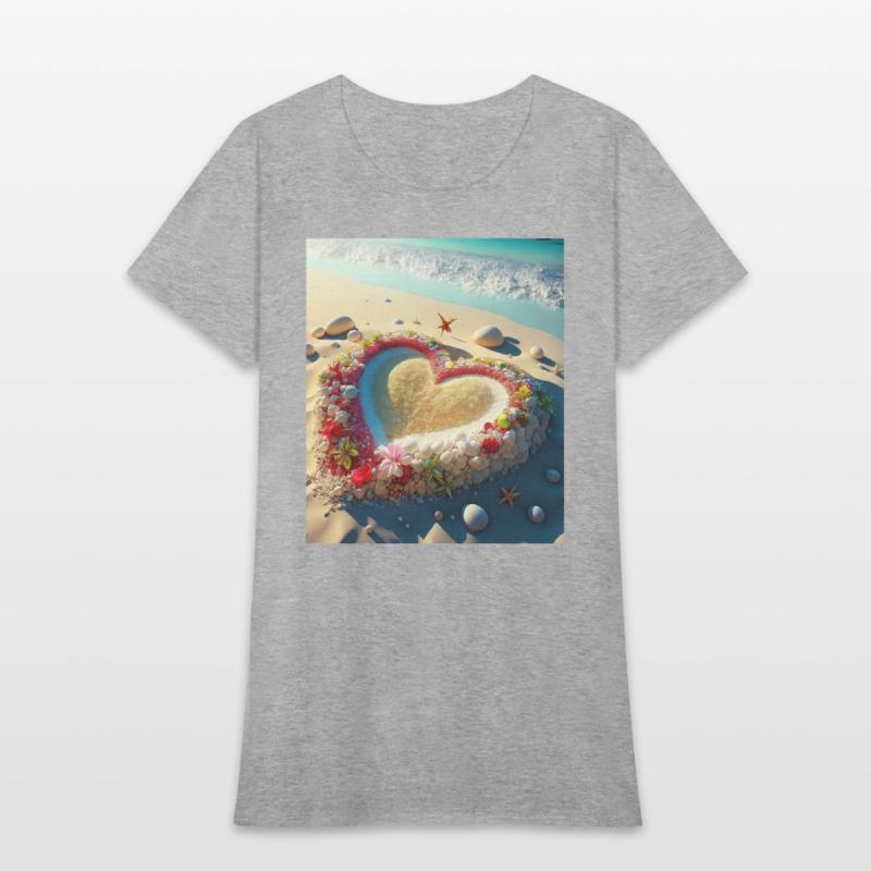 HEART ON A BEACH