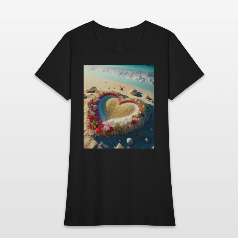 HEART ON A BEACH