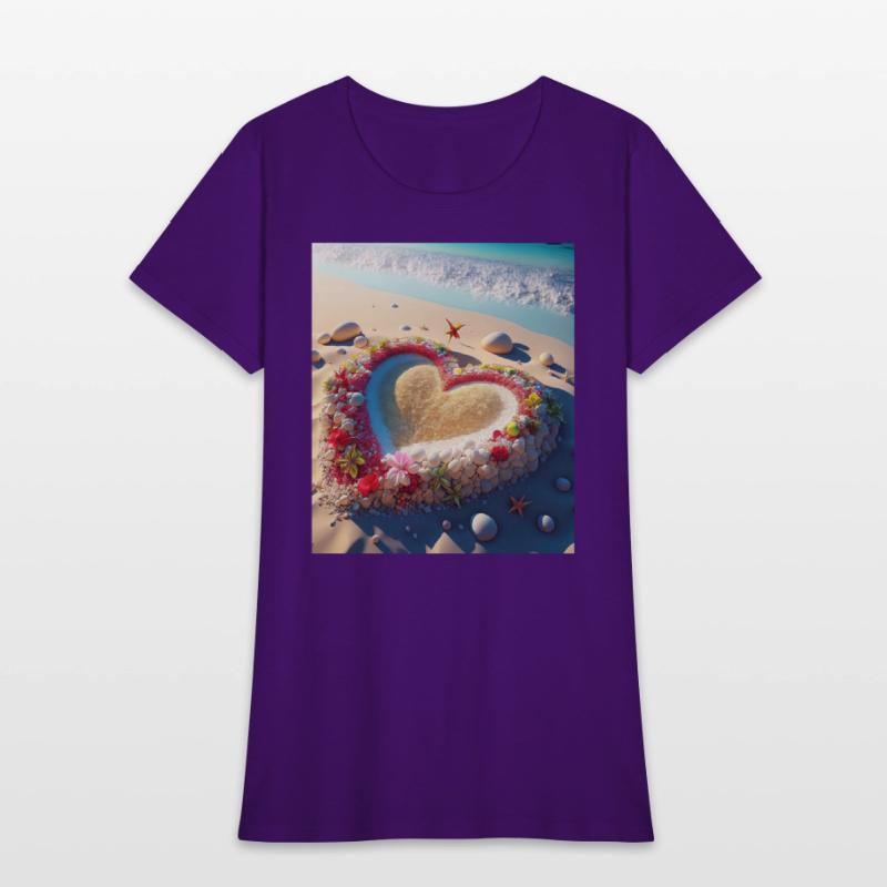 HEART ON A BEACH