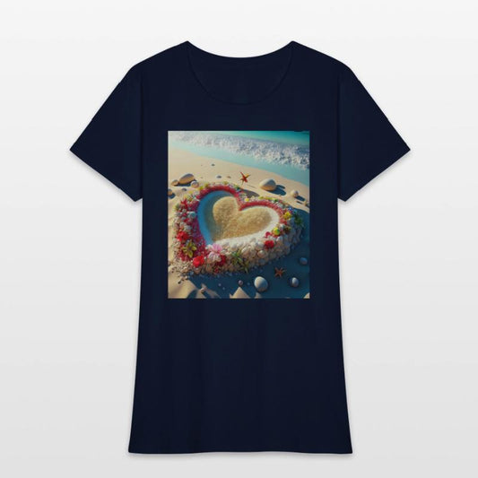 HEART ON A BEACH