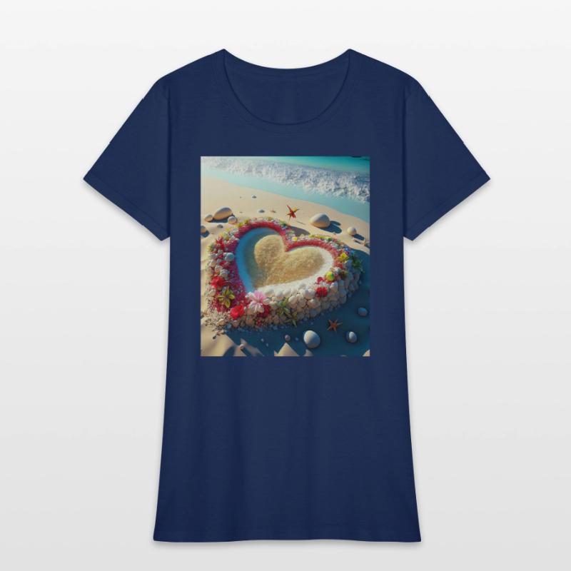 HEART ON A BEACH
