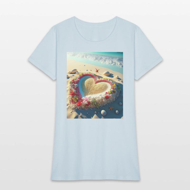 HEART ON A BEACH