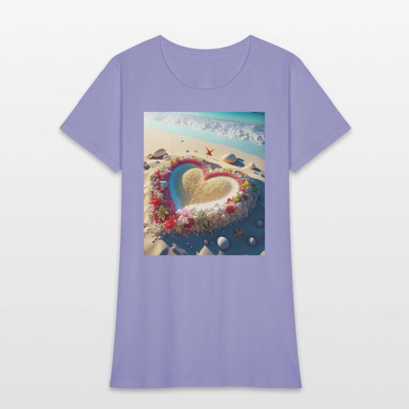 HEART ON A BEACH