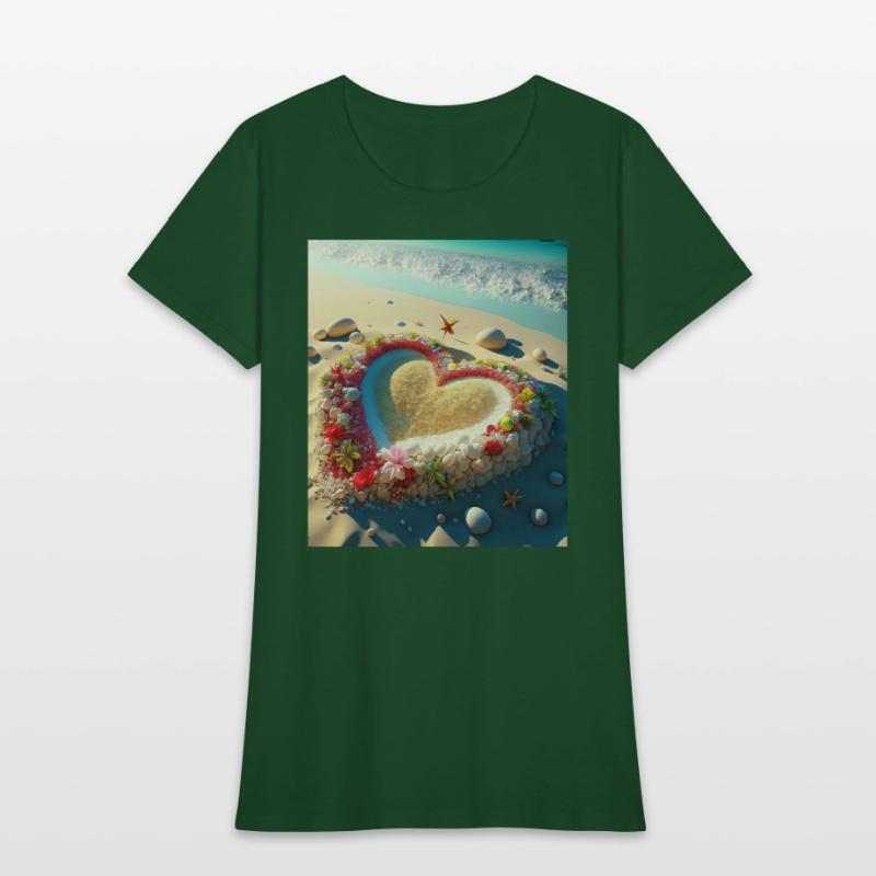HEART ON A BEACH