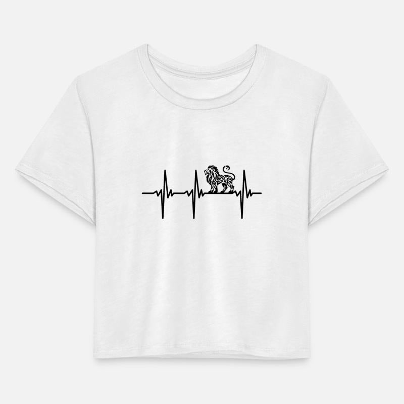 Heartbeat For Elegant Lion Style Tattoo