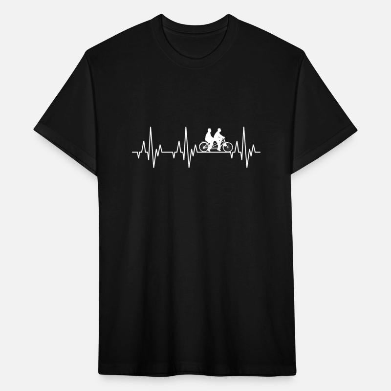 Heartbeat Tandem Bicycle Bike Cyclist Cycle Biking