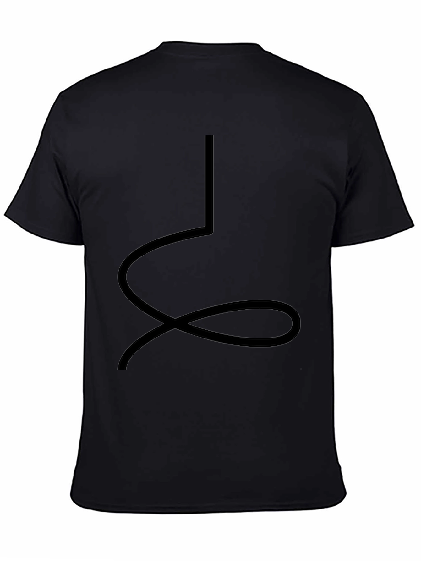 Abstract Black Graphic Tee - Casual Style