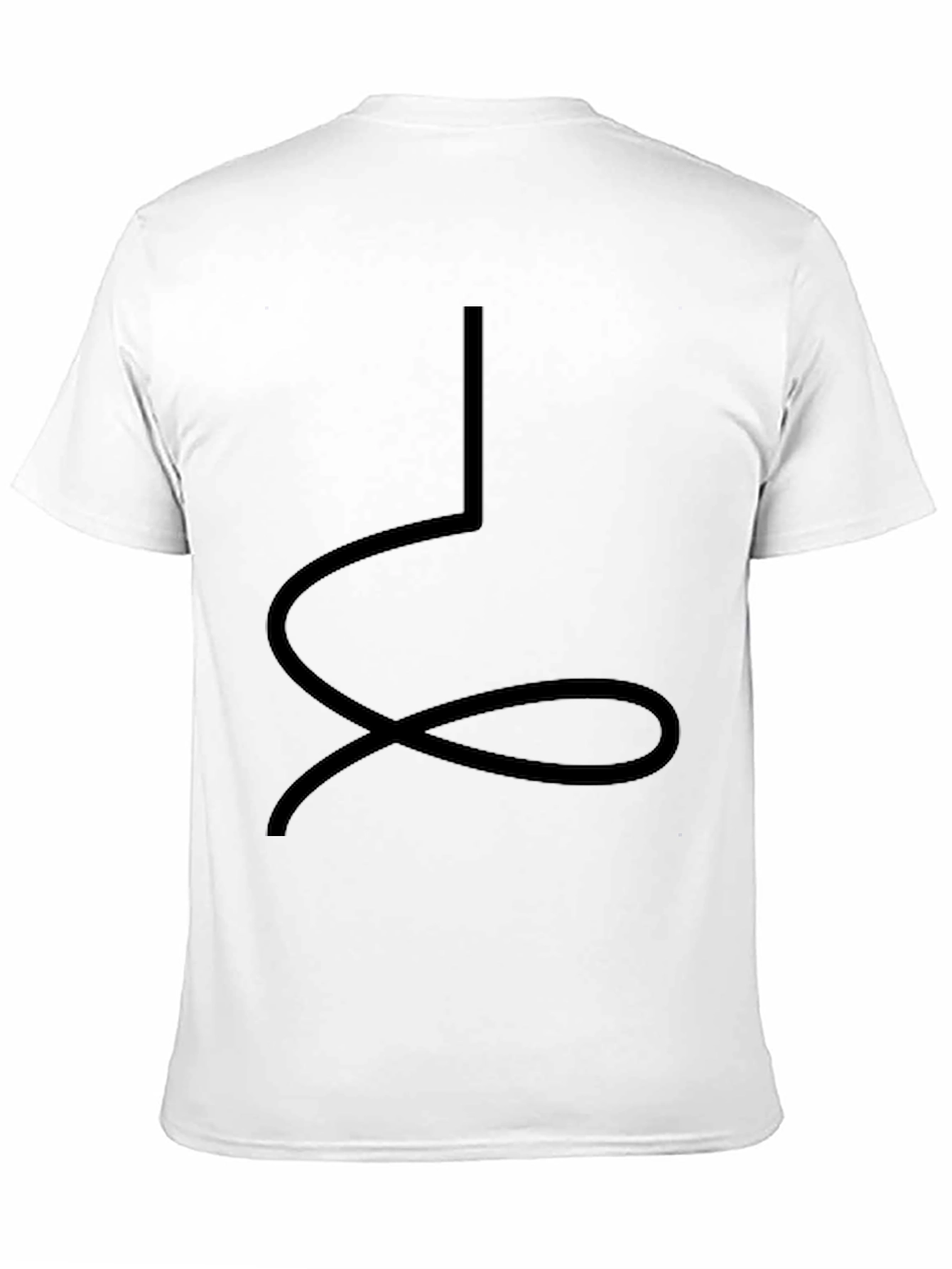 Abstract Black Graphic Tee - Casual Style
