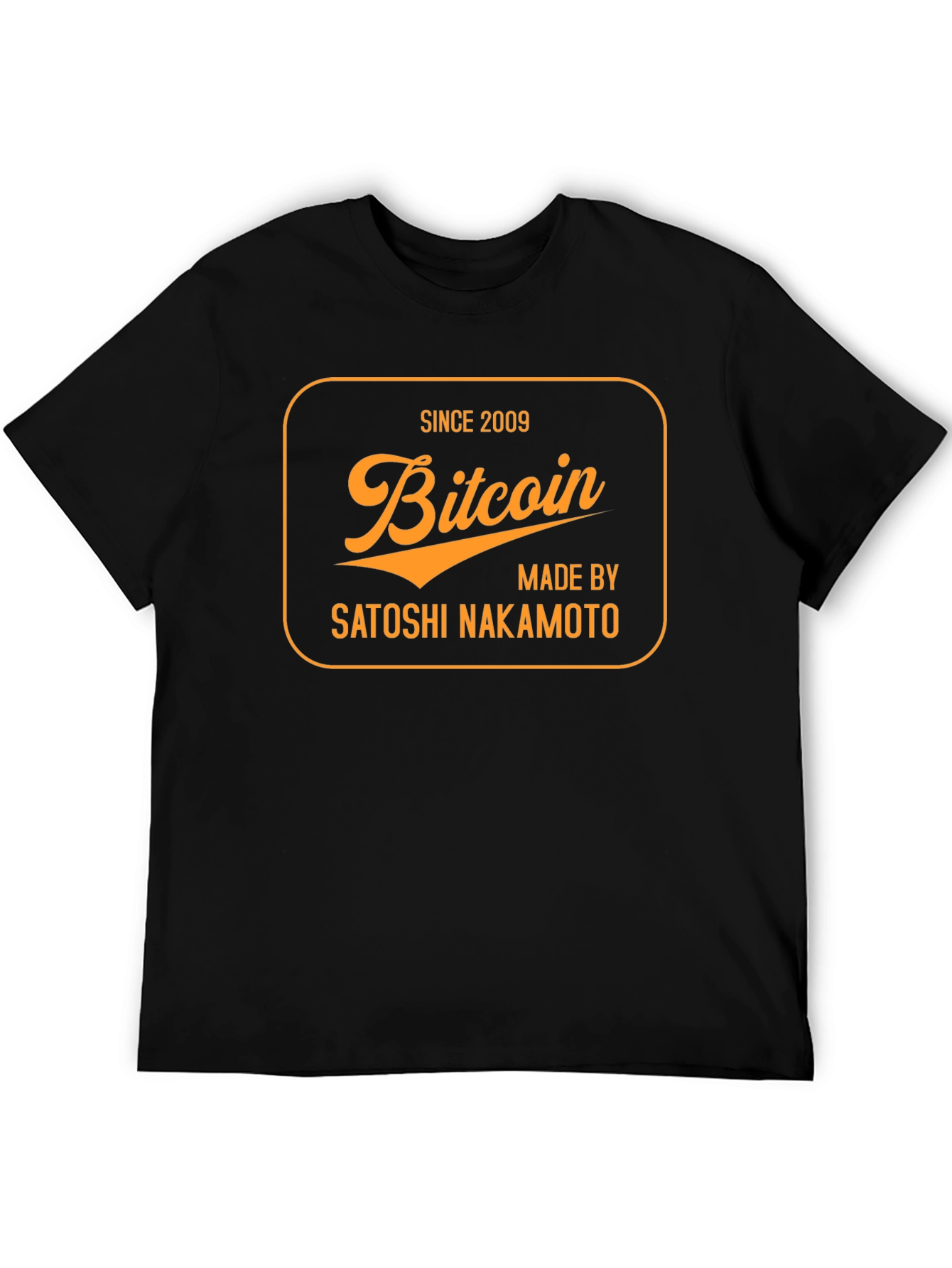 Bitcoin Since 2009 Satoshi Nakamoto Black T-Shirt