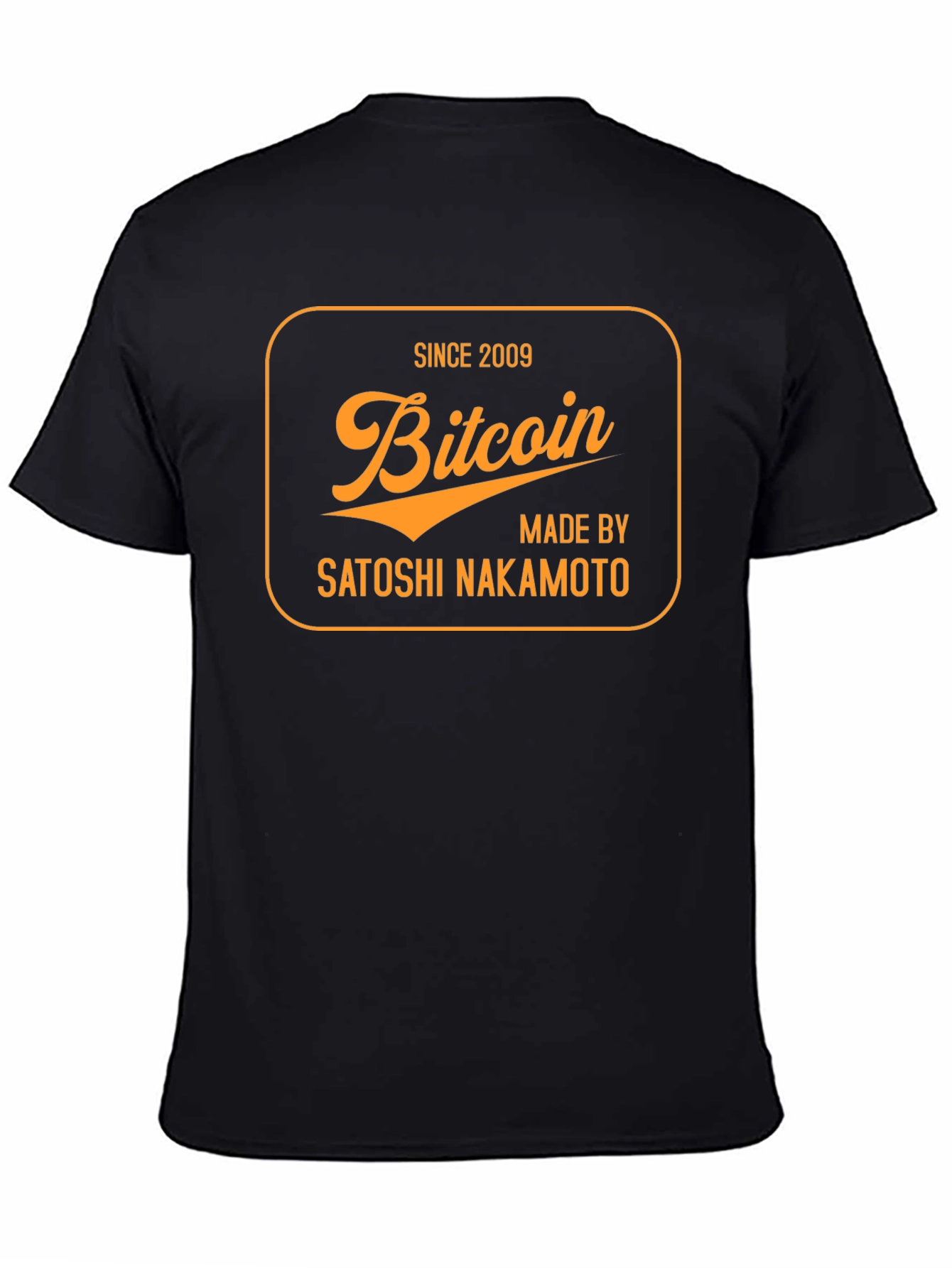 Bitcoin Since 2009 Satoshi Nakamoto Black T-Shirt