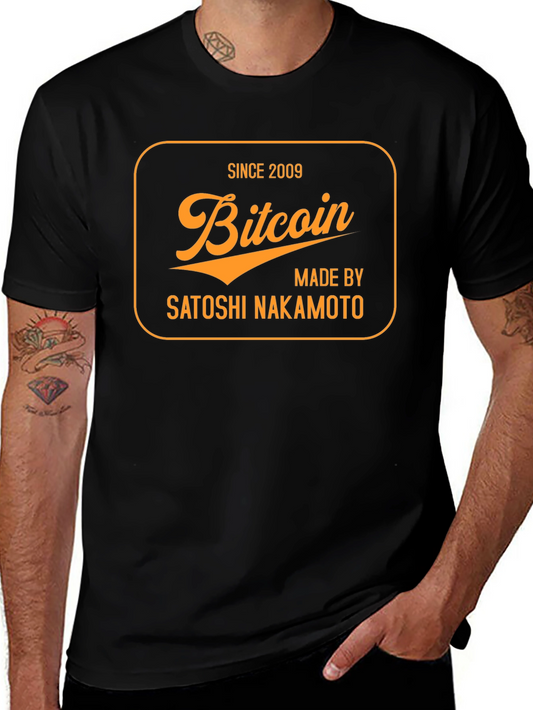 Bitcoin Since 2009 Satoshi Nakamoto Black T-Shirt