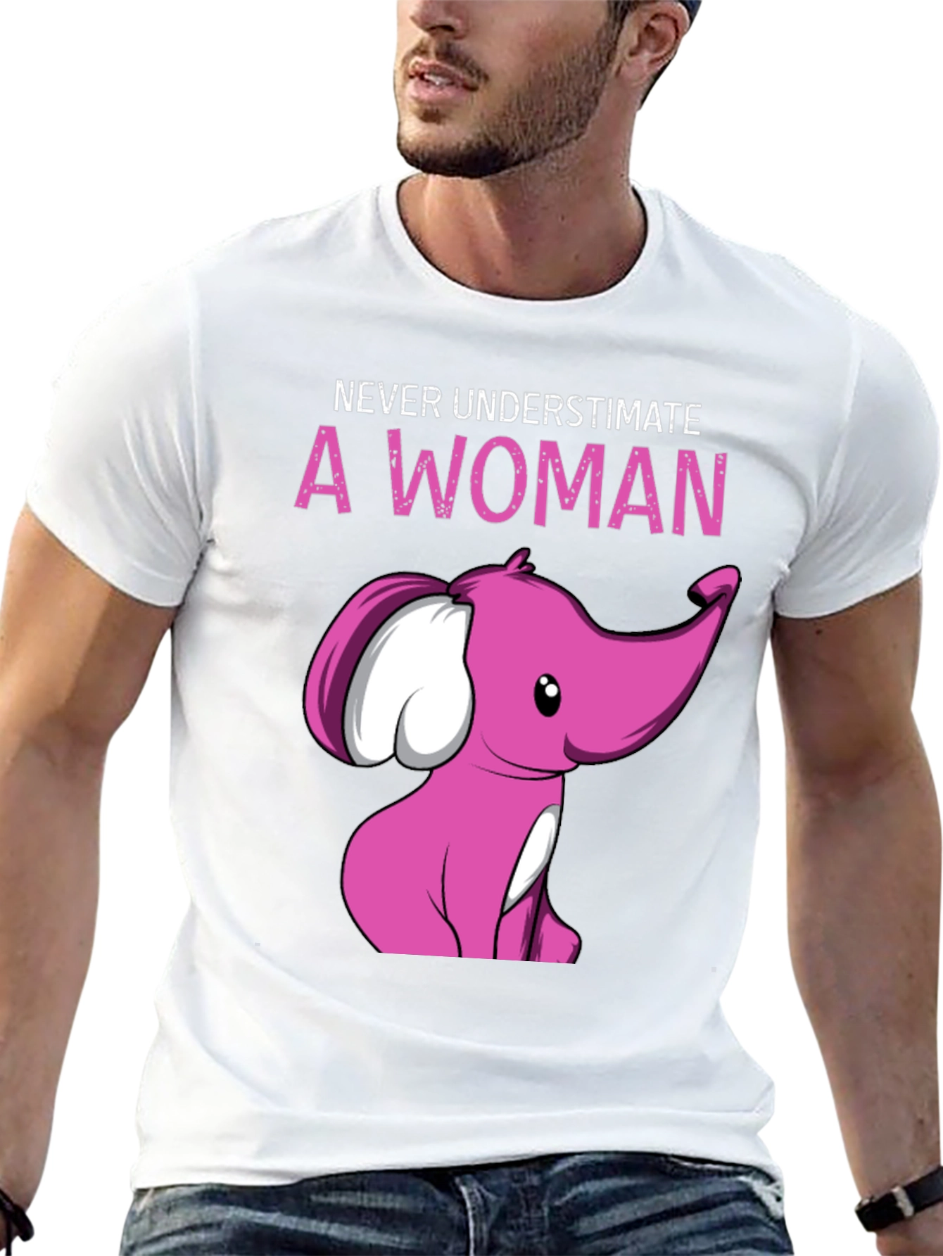 Never Underestimate A Woman Elephant T-Shirt