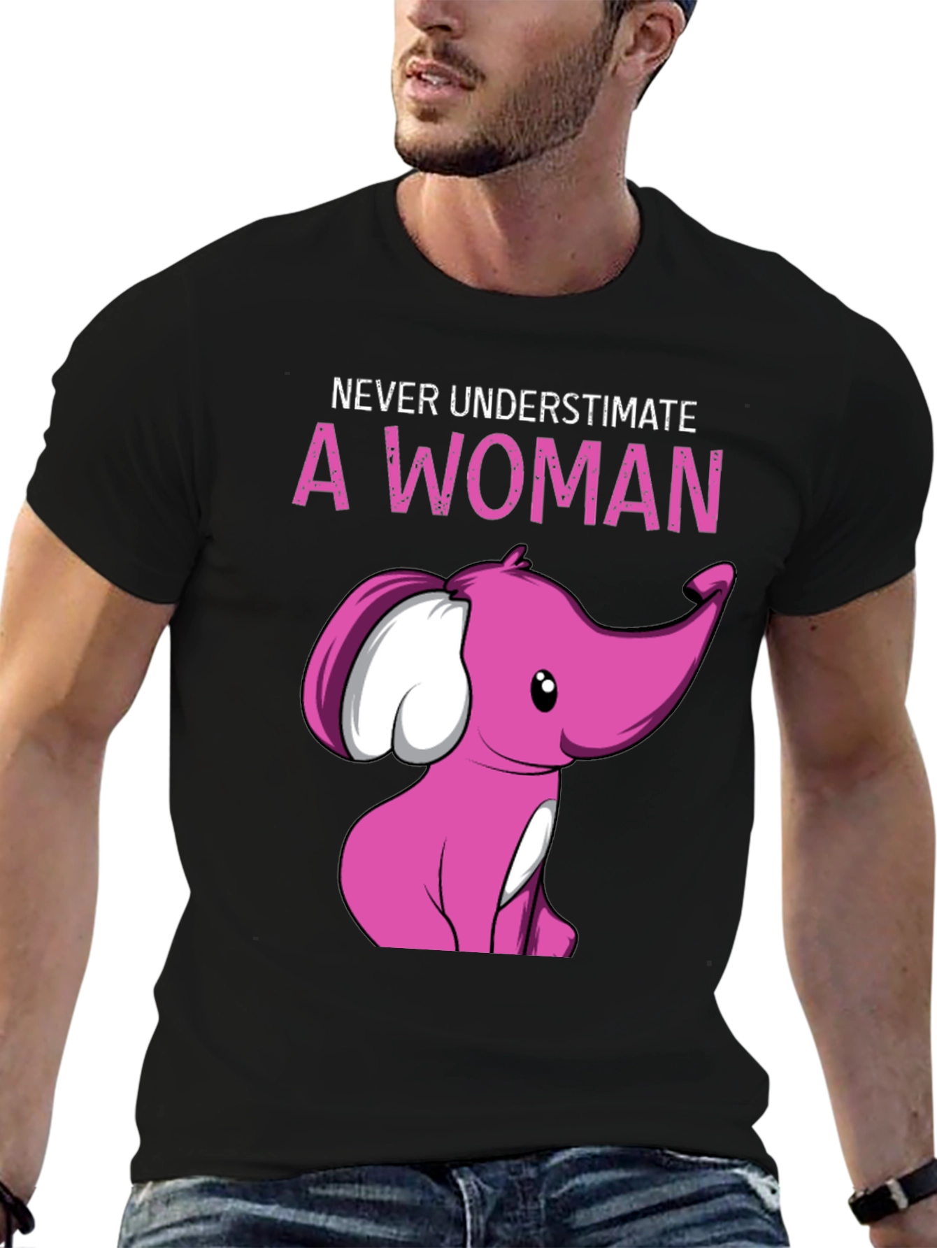 Never Underestimate A Woman Elephant T-Shirt