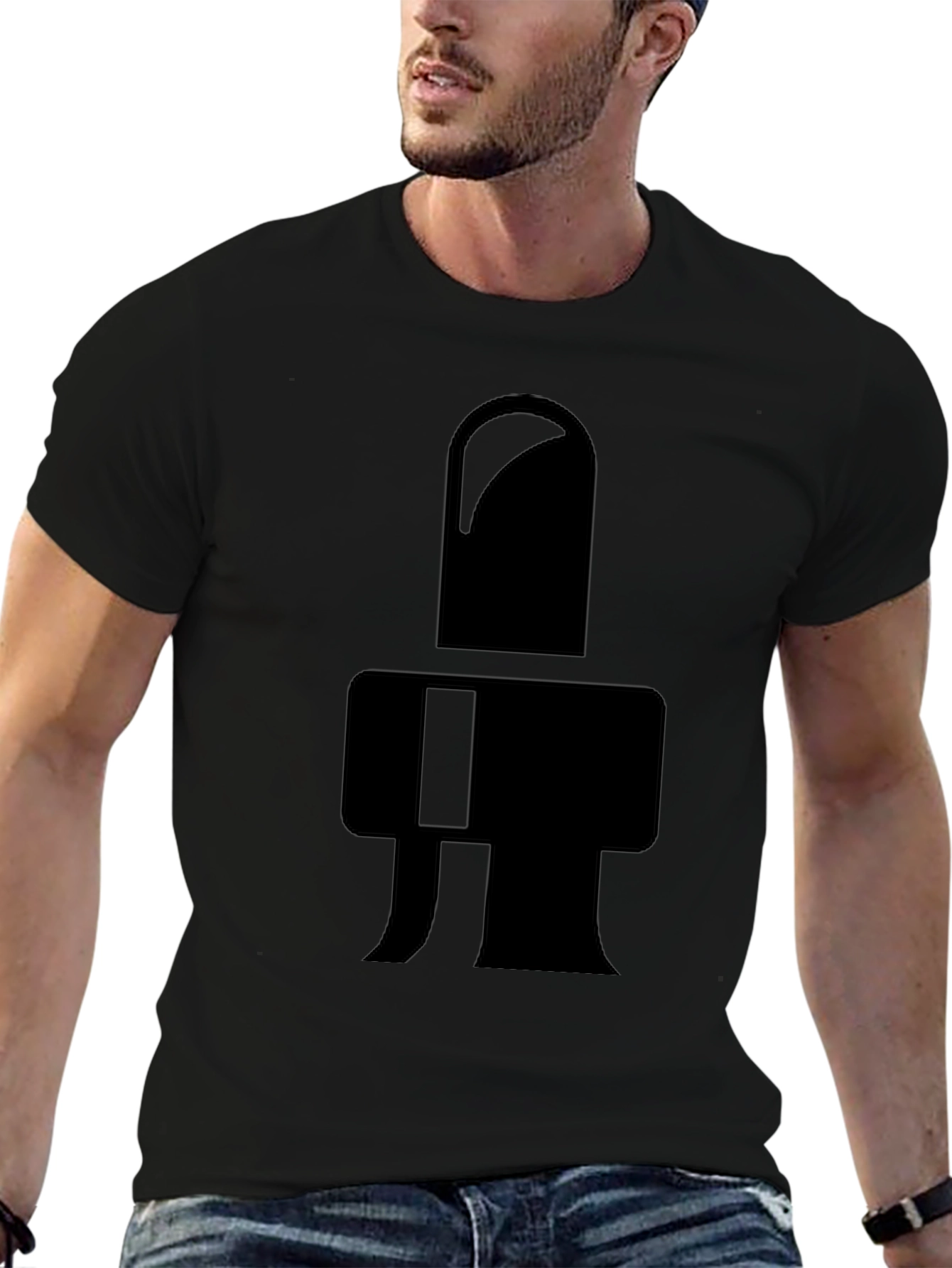 Abstract Symbol Black T-Shirt