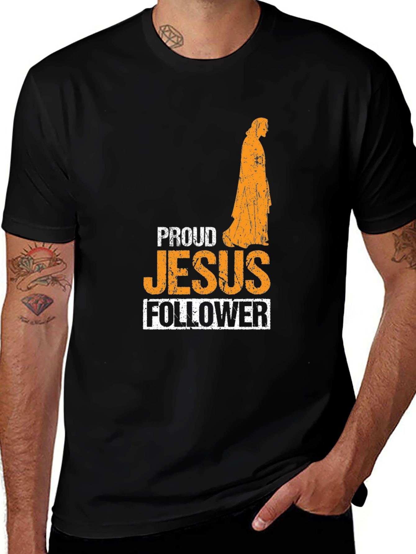 Proud Jesus Follower Graphic T-Shirt